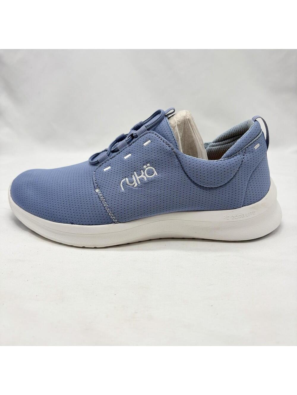Ryka Recovery Washable Bungee Sneakers -Renew-Tempest Blue-8M A632505 NEW